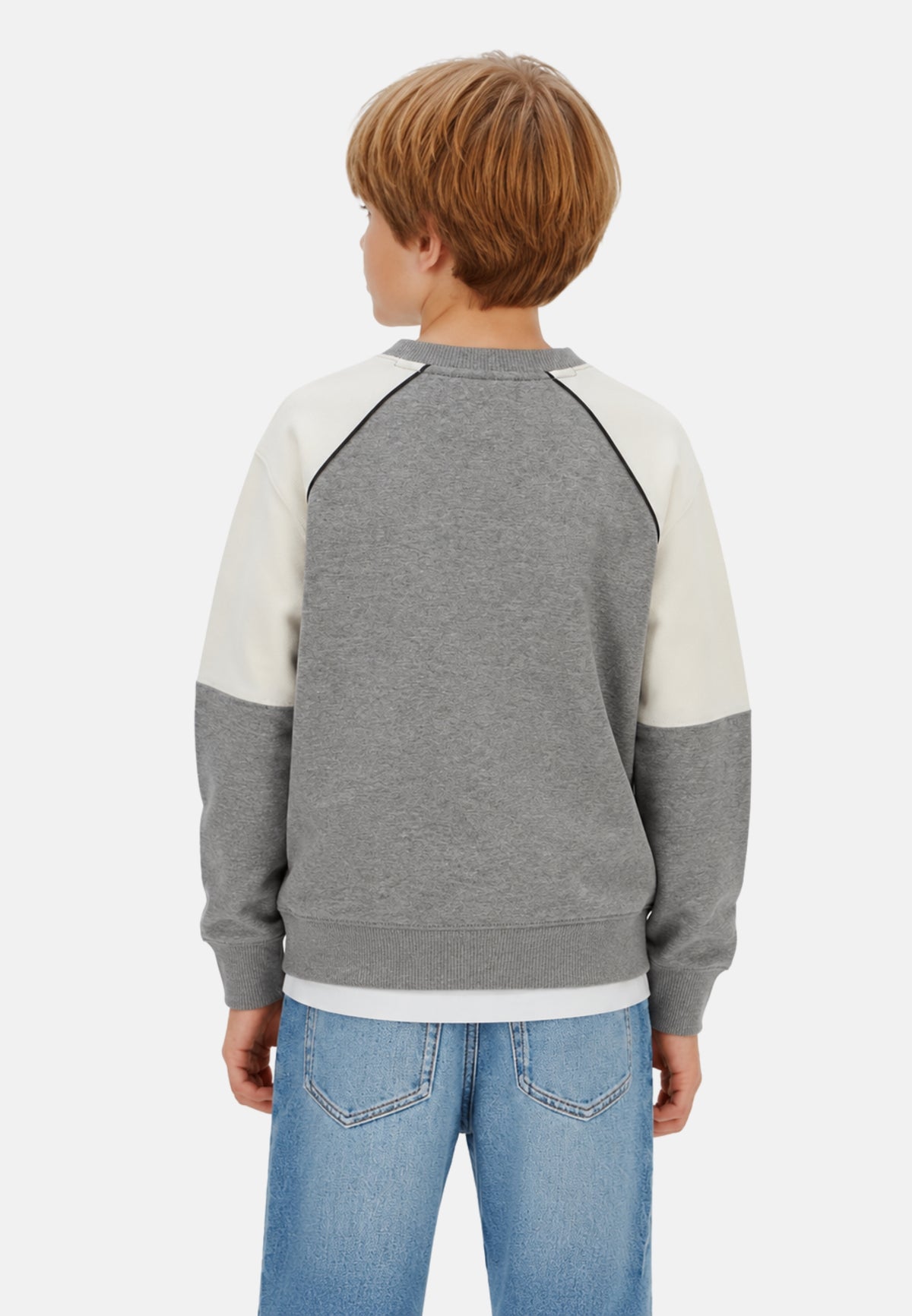 COLORBLOCK RELAXED CN - MEDIUM GREY HEATHER