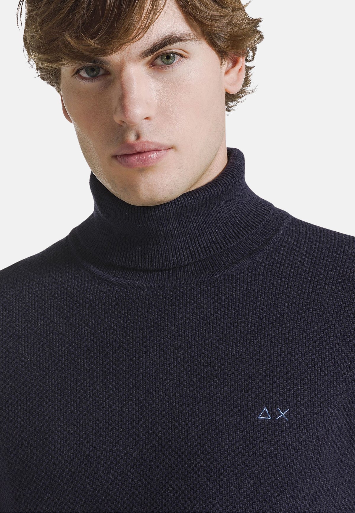TURTLE SWEATER RICE KNITWAY L/S - NAVY BLUE