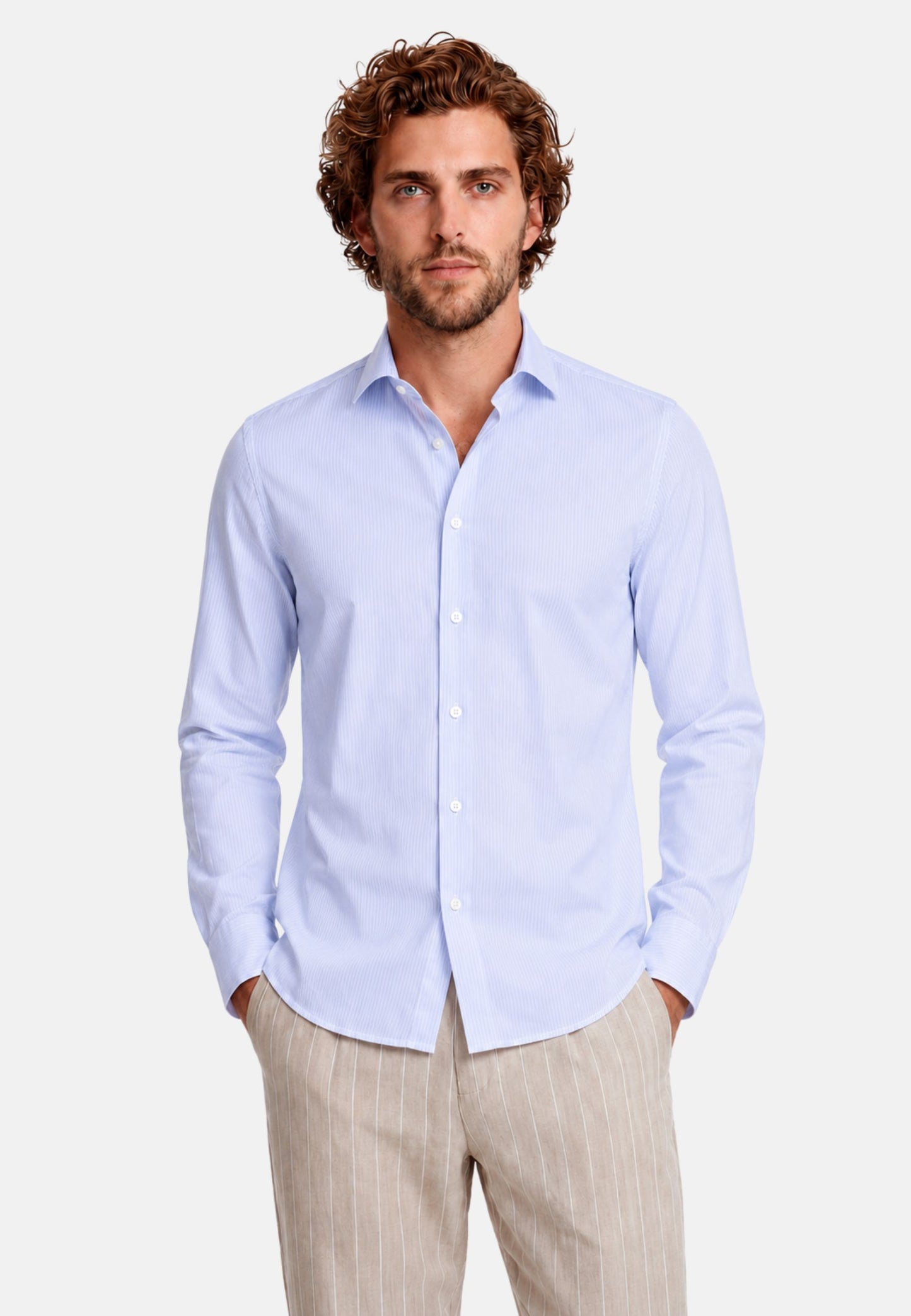 CAMICIA SLIM FIT - blu