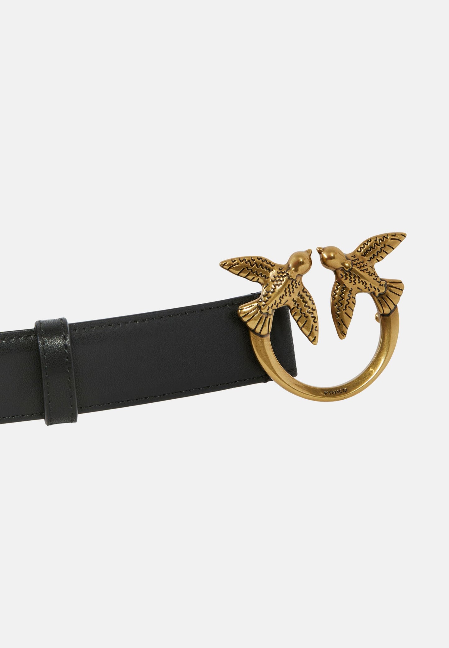 LOVE BERRY H3 BELT. LOW VITELLO SETA - BLACK