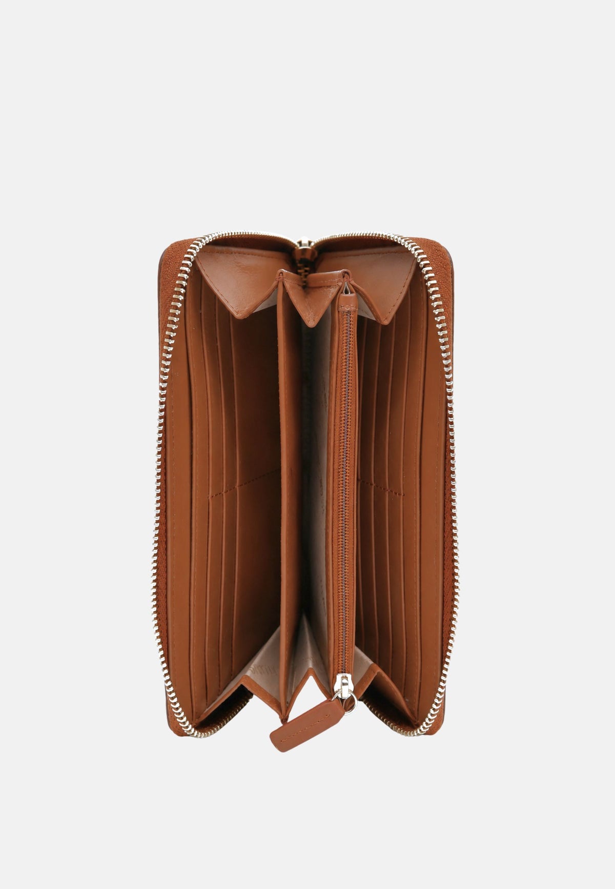 PORTAFOGLIO CON ZIP - TOBACCO