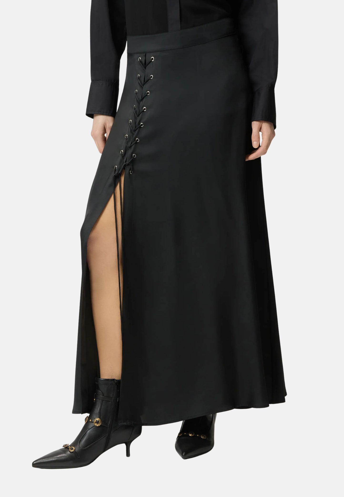 CARRARA GONNA TWILL FLUIDO - BLACK