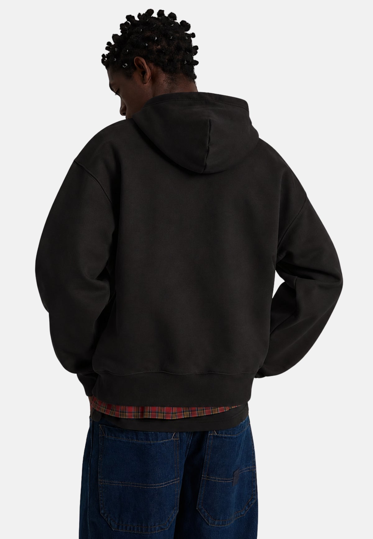 LEFT CHEST FULL ZIP - BLACK