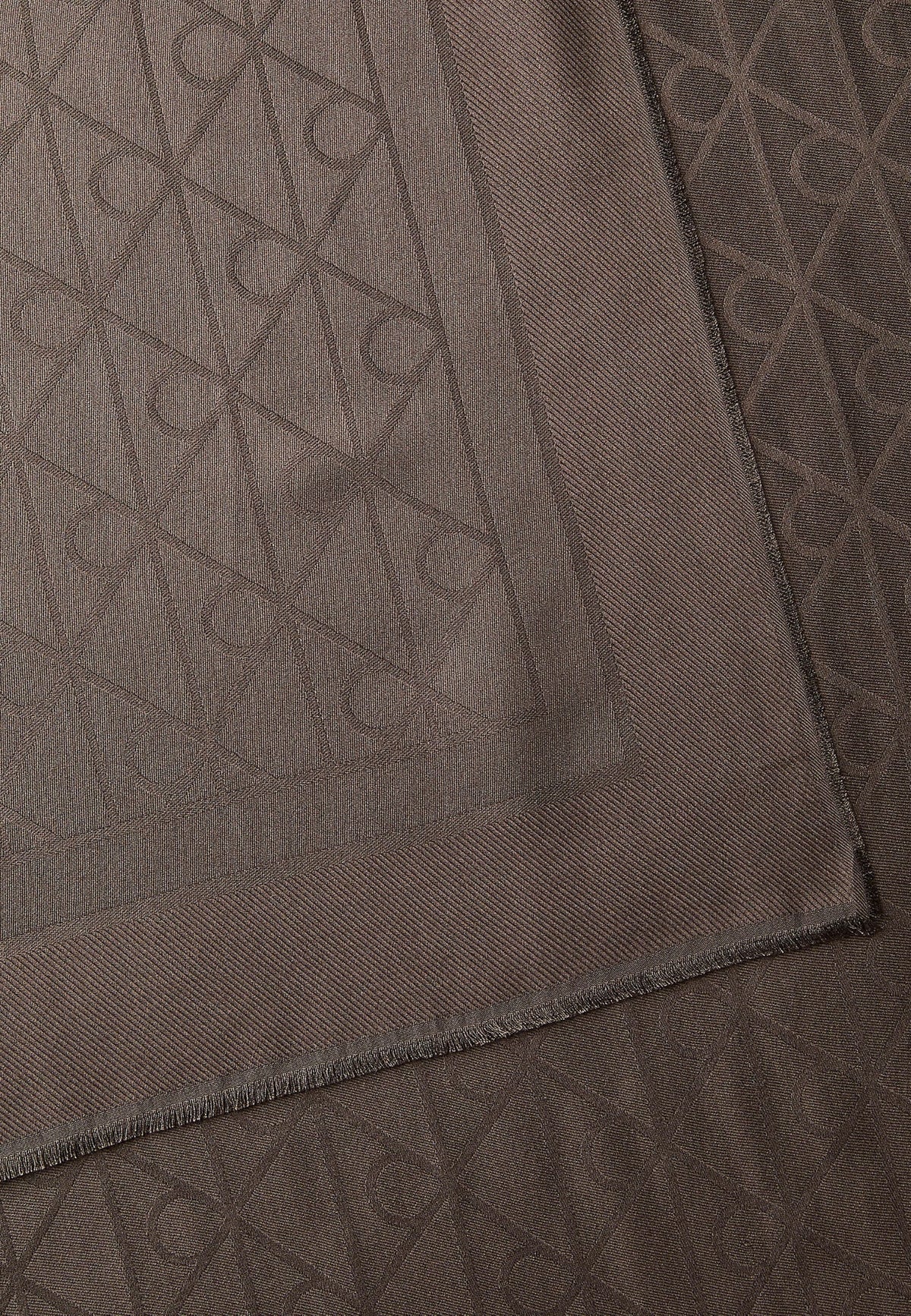 EMBLEM AOP GLOSSY TONAL SCARF - DELICIOSO