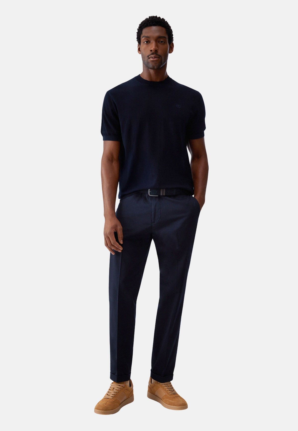 MAGLIA SHORTCREPE - DARK BLUE