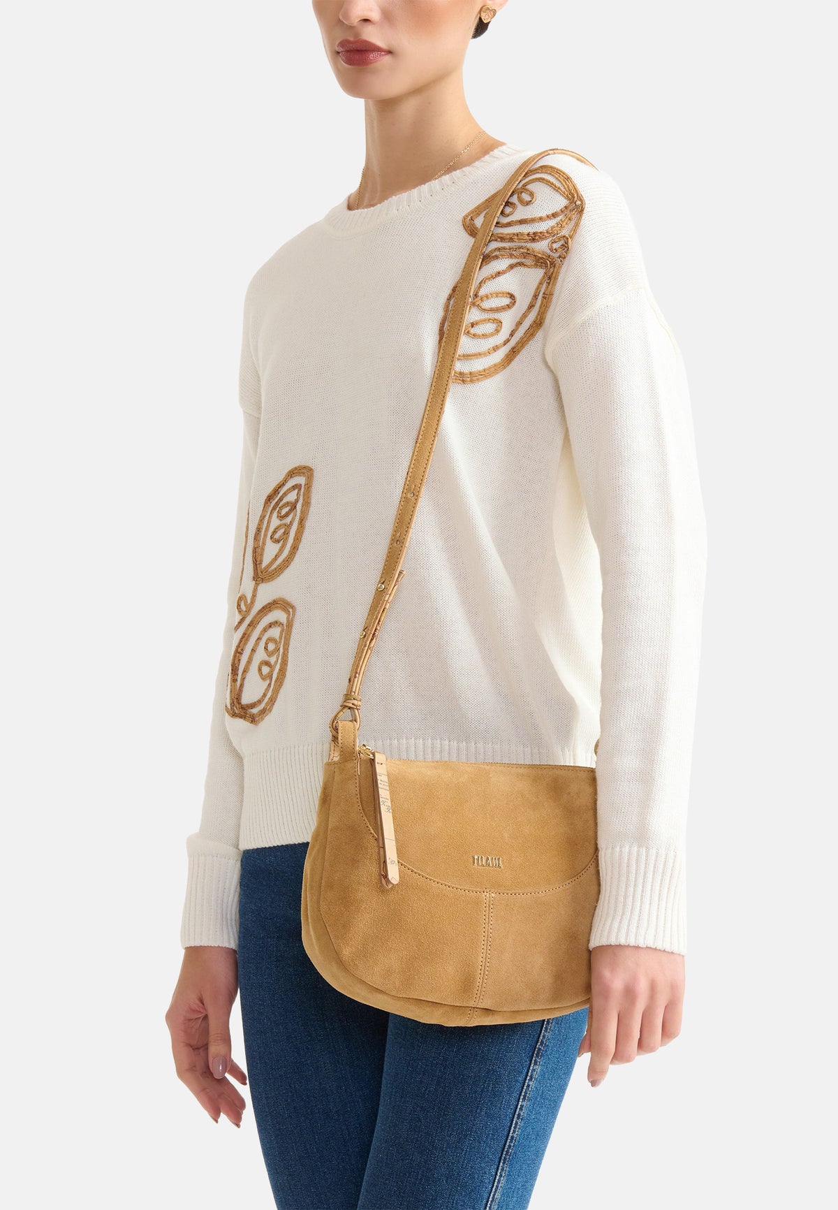 BORSA BANDOLIERA - TOBACCO