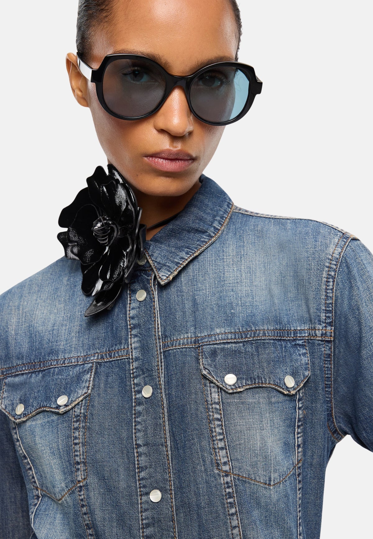 CASTELDORIA CAMICIA LIGHT DENIM - LAVAGGIO MEDIO