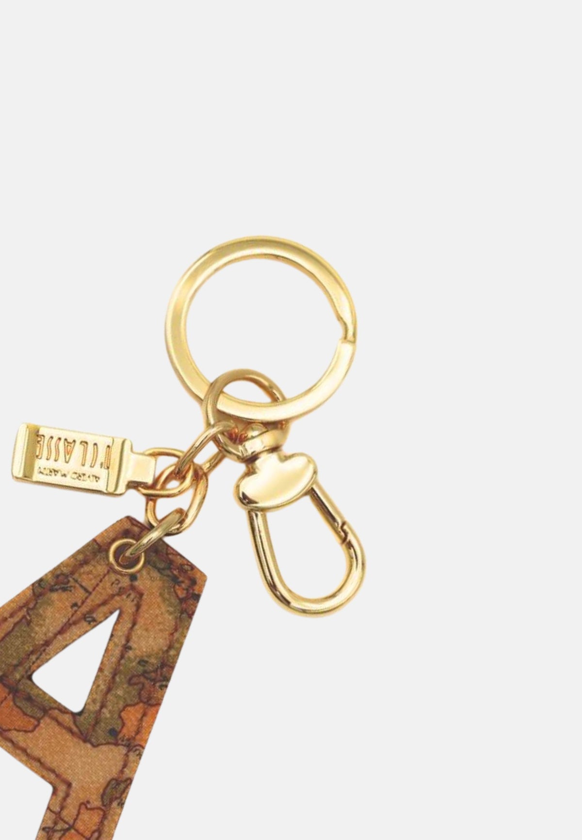 PORTACHIAVI LETTERA A - Porta chiavi unisex realizzato in tessuto stampa Geo. Tutte le stampe Geo sugli articoli sono diverse l'una dall'altra, rendendo ogni articolo unico. - GEO NATURAL