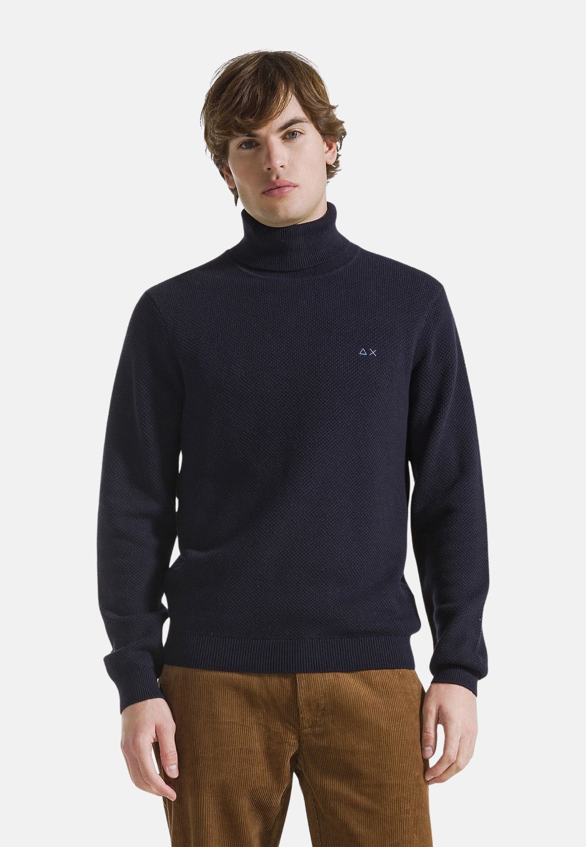 TURTLE SWEATER RICE KNITWAY L/S - NAVY BLUE