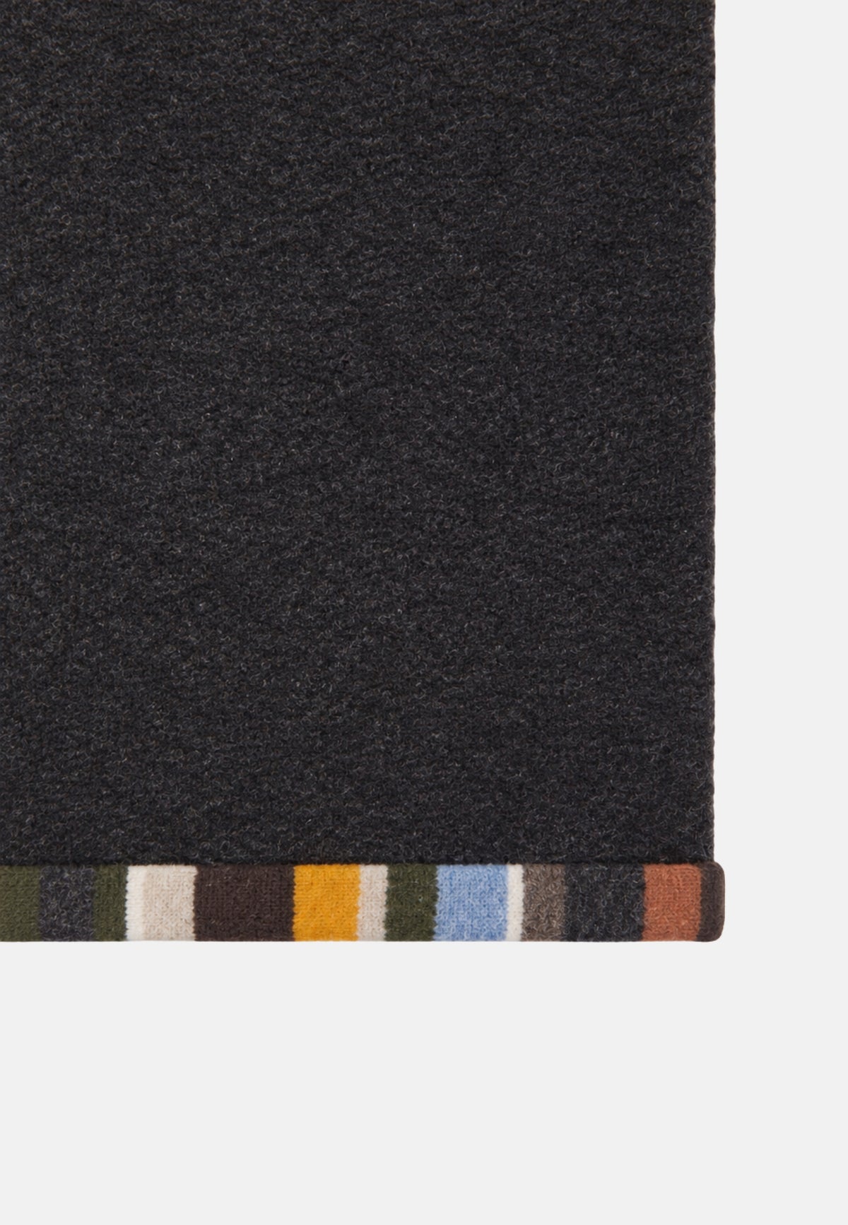 DONNA COLLO PILE CON PROFILI E INTERNO RIGHE MULTICOLOR - ANTRACITE/MILITARE