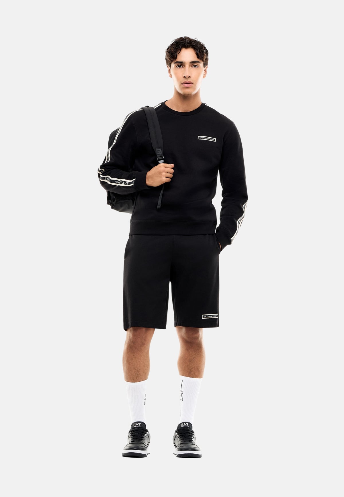 FELPA GIROCOLLO - BLACK