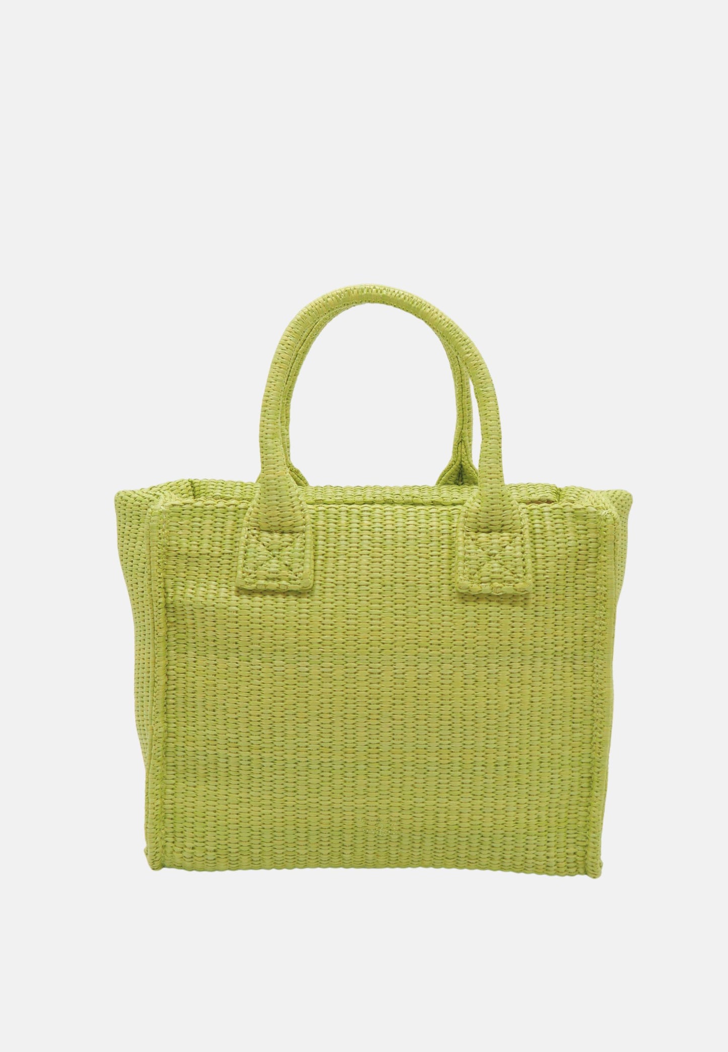 BEACH SHOPPER MINI RAFIA - VERDE MELA