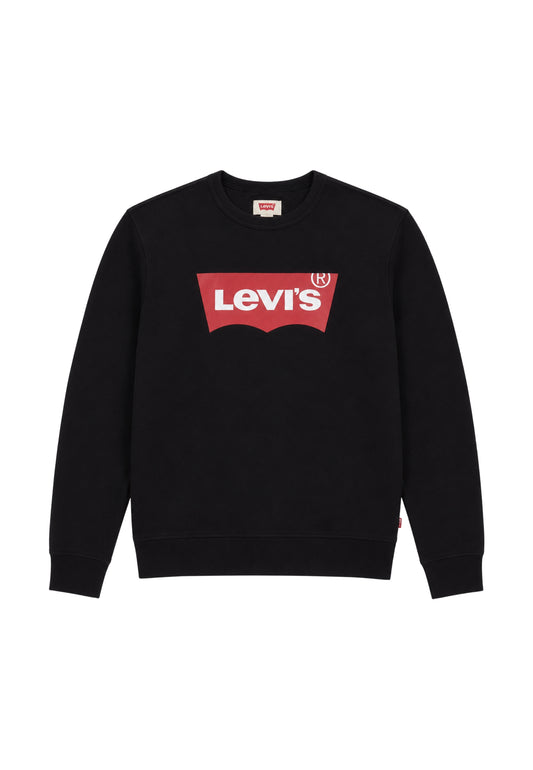 BATWING CREWNECK SWEATSHIRT - BLACK