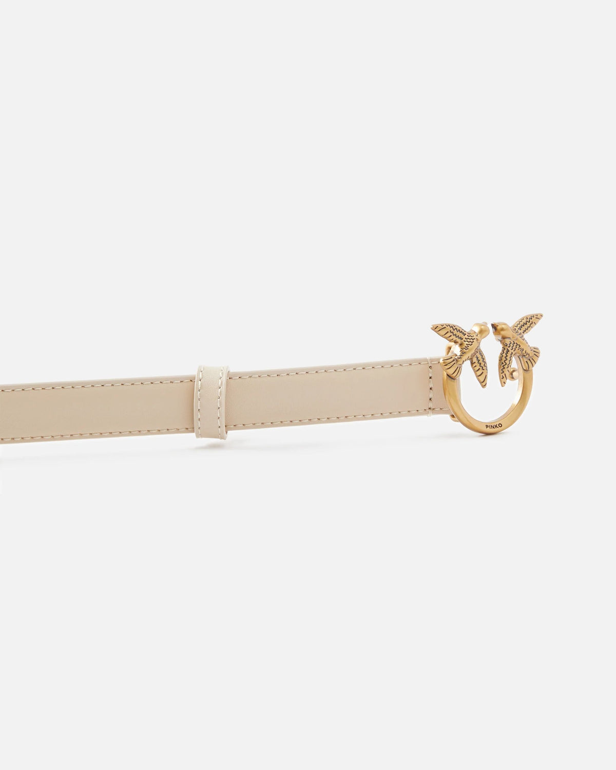 LOVE BERRY H2 BELT.LOW VITELLO SETA - BEIGE