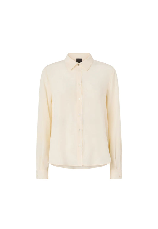 CRACKERS CAMICIA CREPE DE CHINE - WHITE