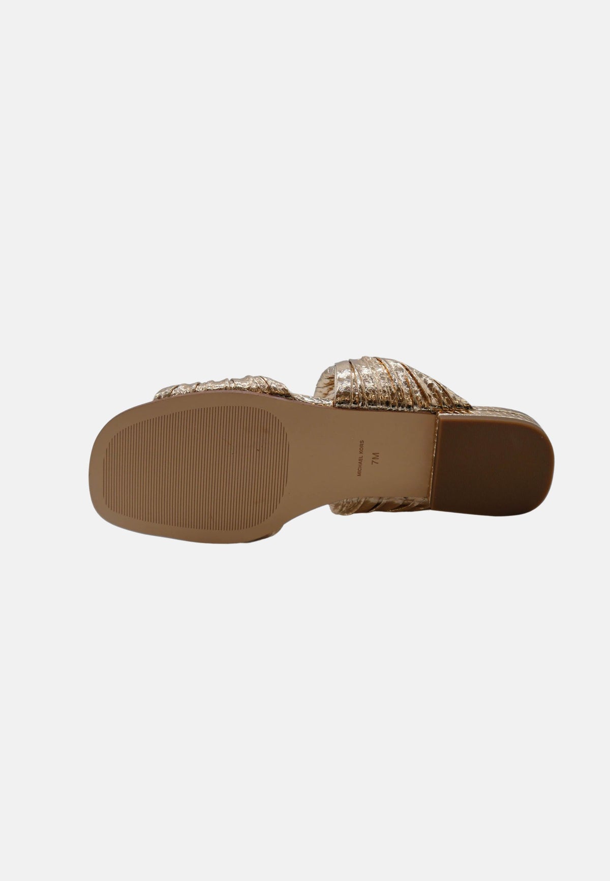 KIANA FLAT SANDAL - PALE GOLD