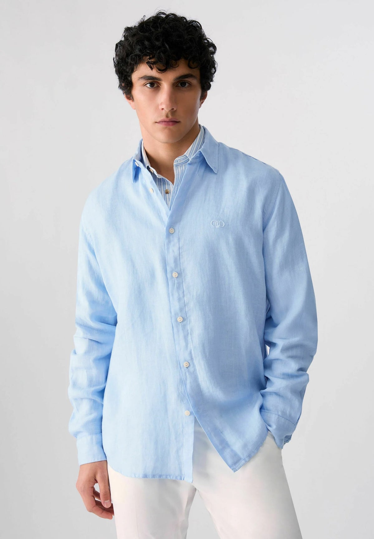 CAMIOCIA LONGLINO - SKY BLUE