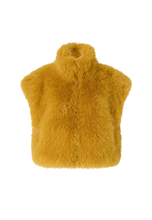 ELORO GILET ASPEN EFFETTO VOLPE - YELLOW