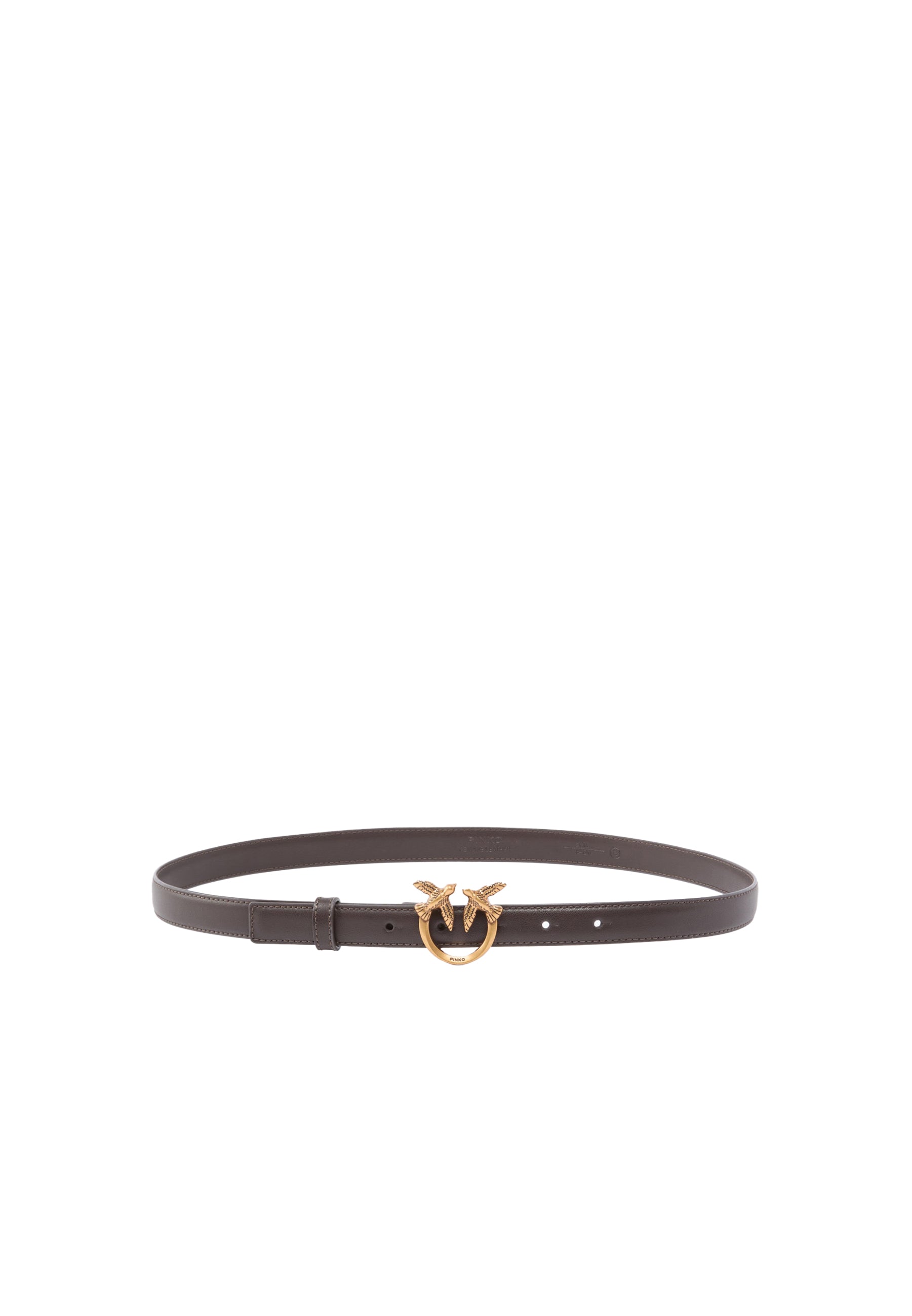 LOVE BERRY H2 BELT.LOW VITELLO SETA - BROWN