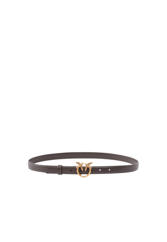 LOVE BERRY H2 BELT.LOW VITELLO SETA - BROWN