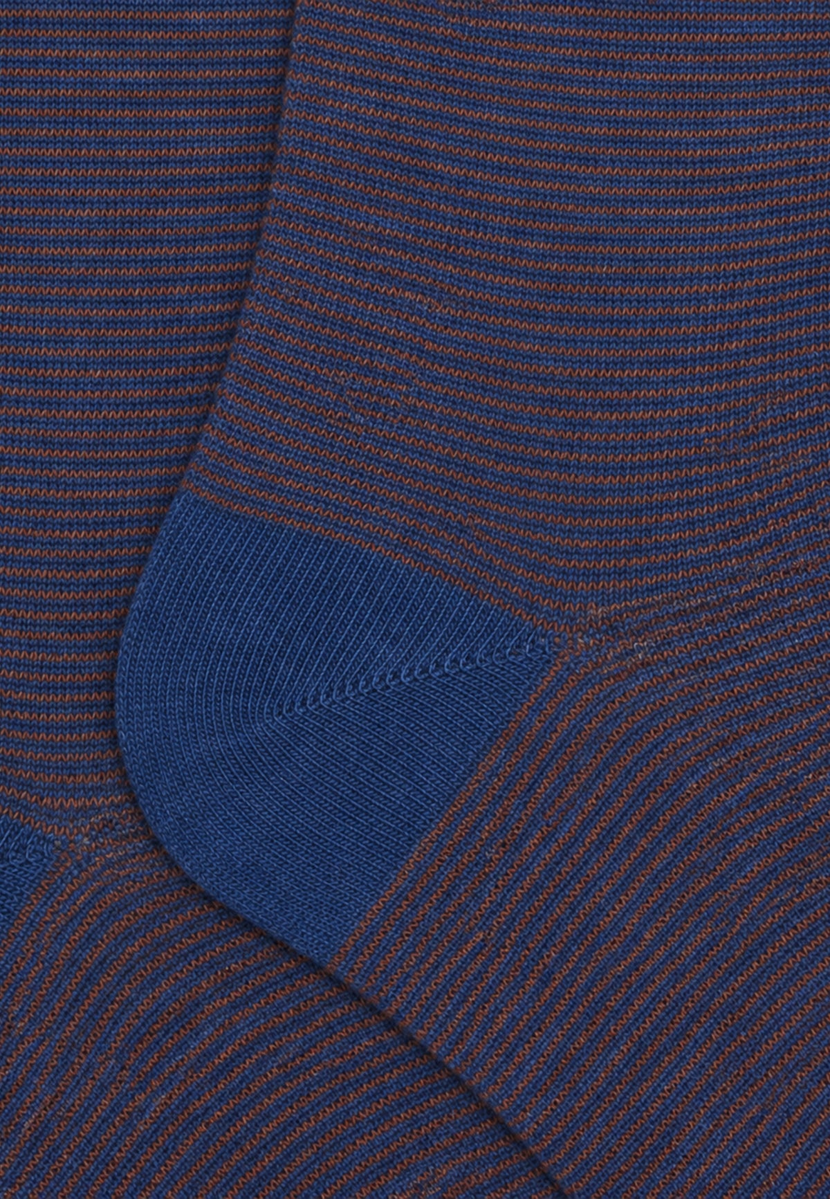 CALZINO LUNGO RIGHINA SOTTILISSIMA - JEANS/TABACCO