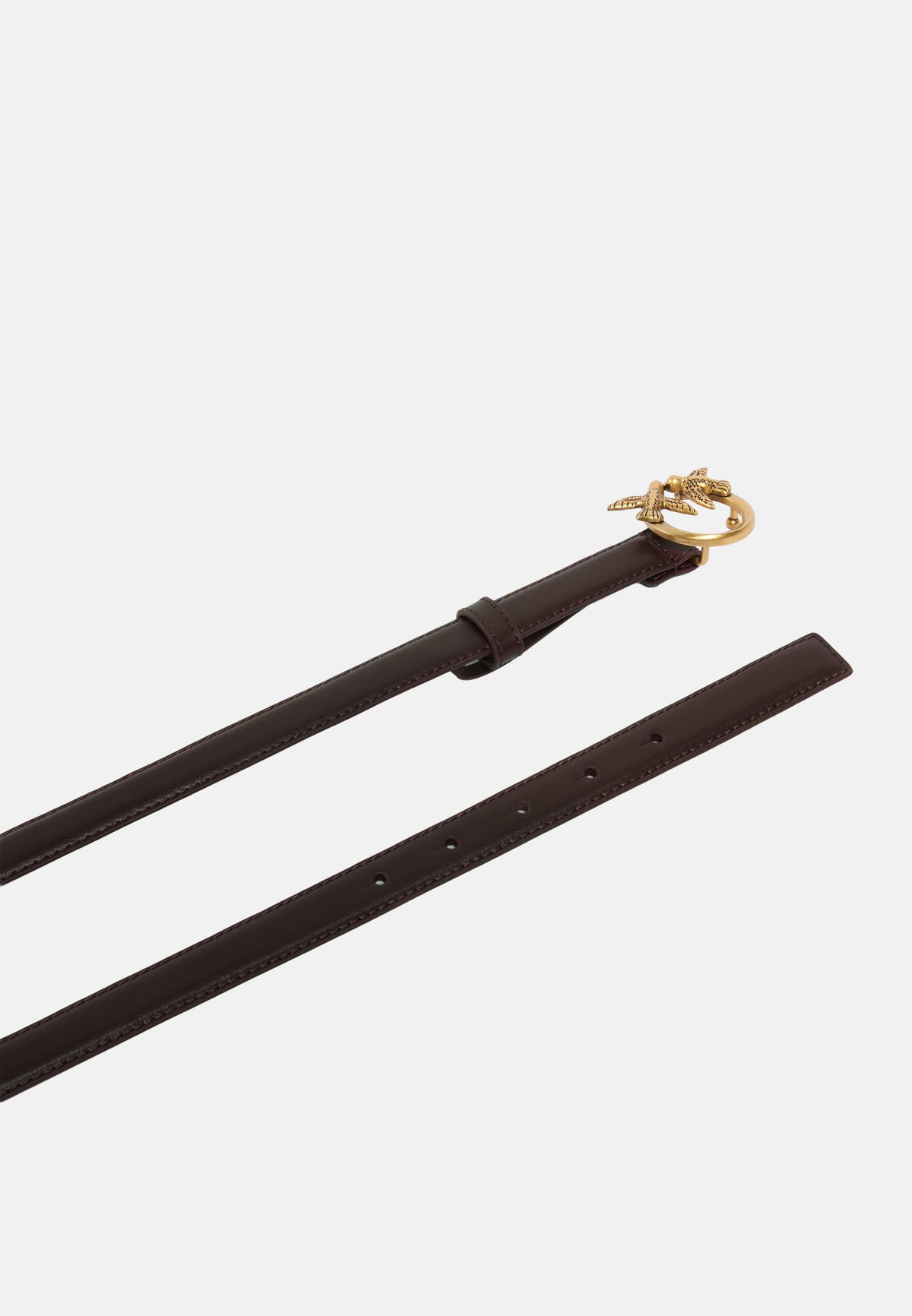LOVE BERRY H2 BELT. LOW VITELLO SETA - MARRONE MARASCA