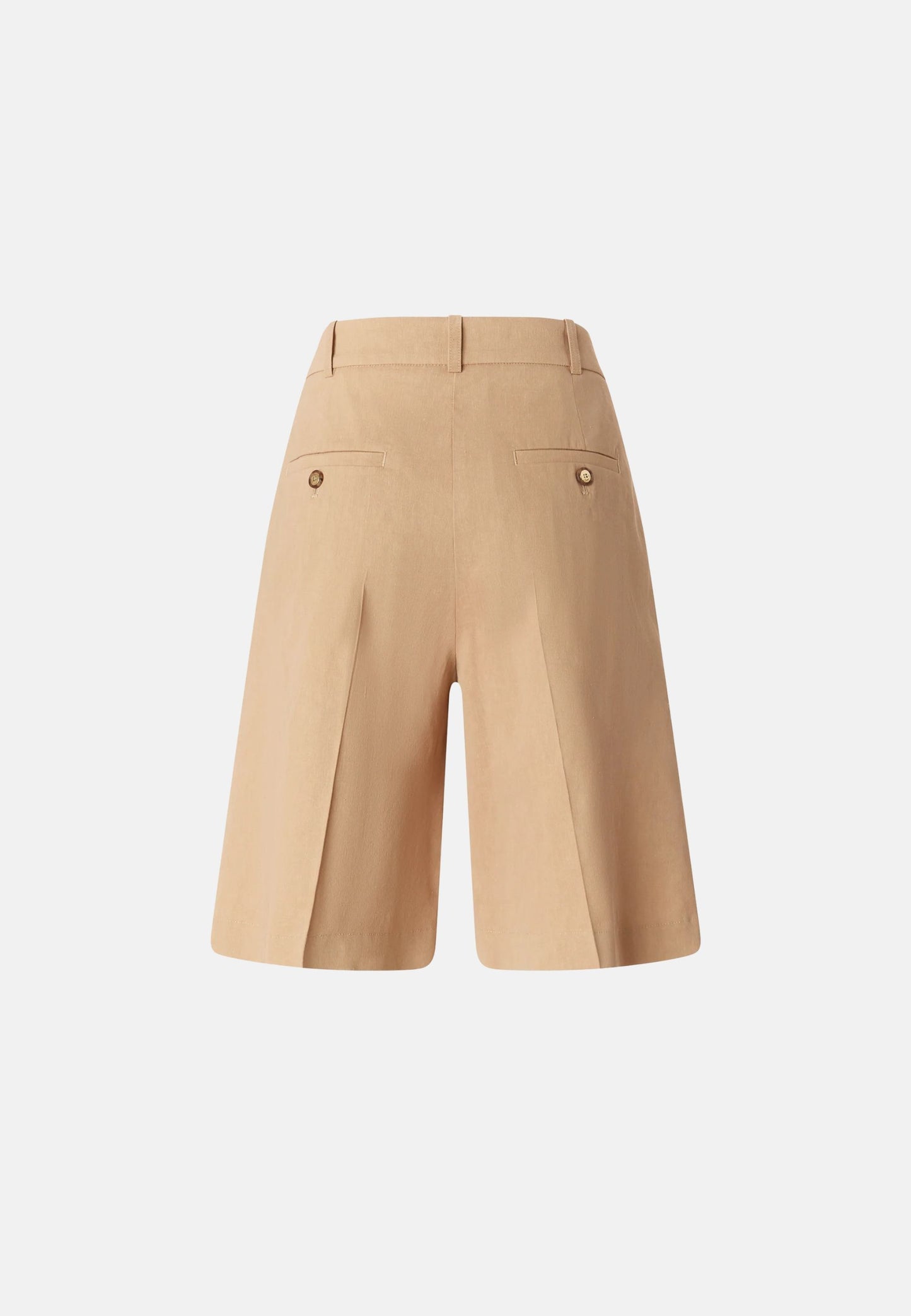 BRYANA BERMUDA LINO STRETCH - BEIGE
