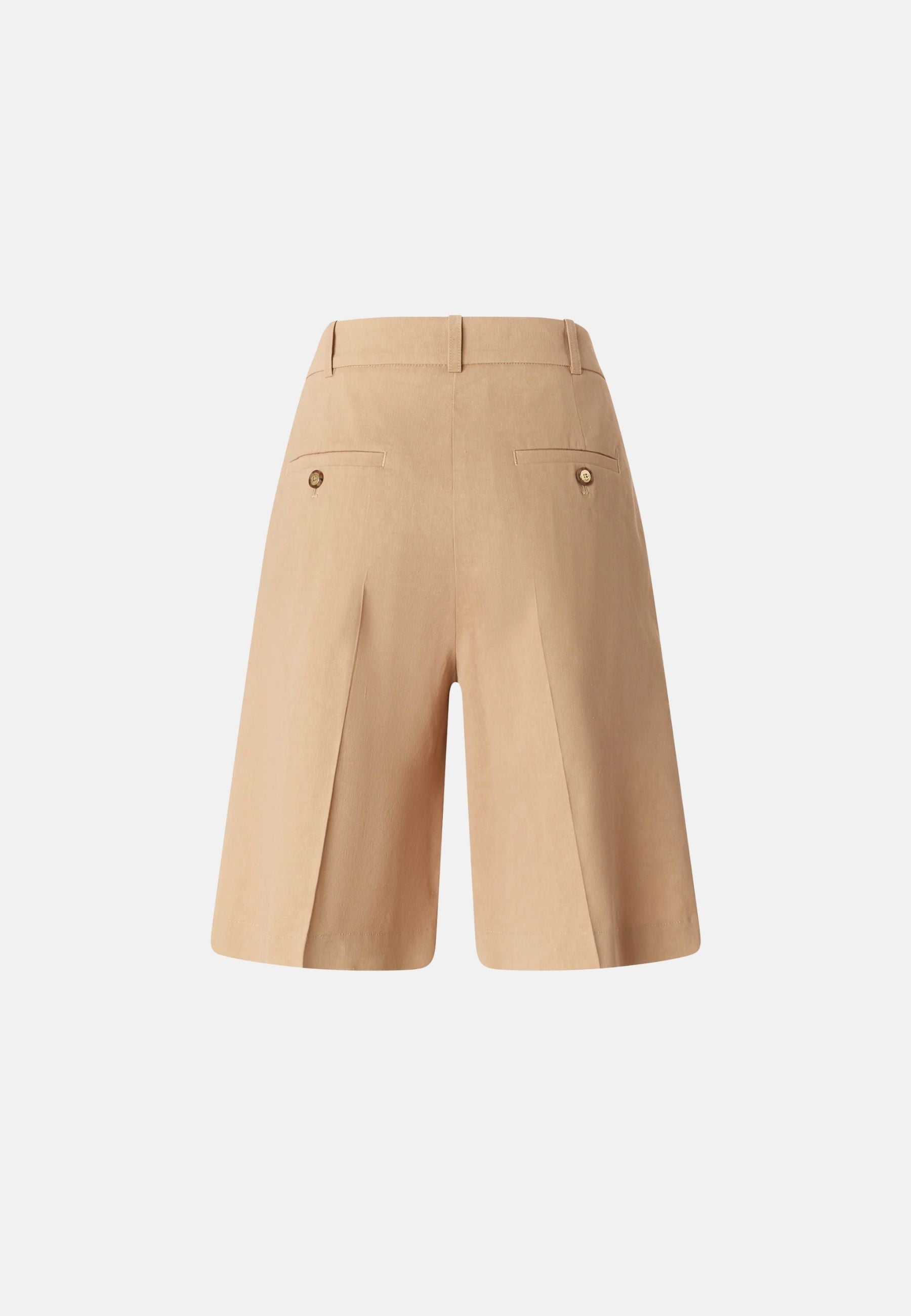 BRYANA BERMUDA LINO STRETCH - BEIGE