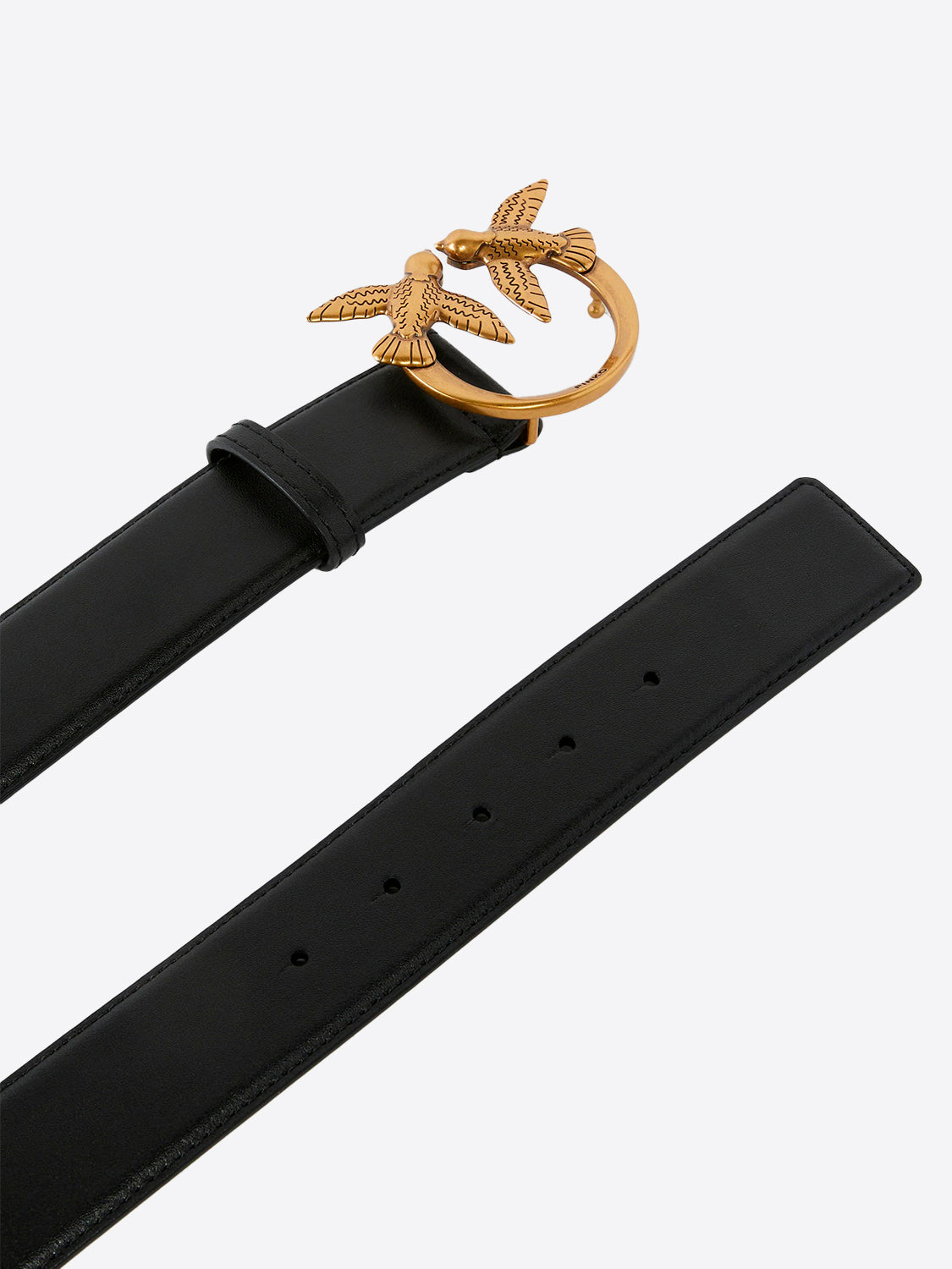LOVE BERRY H4 BELT LOW VITELLO SETA - BLACK