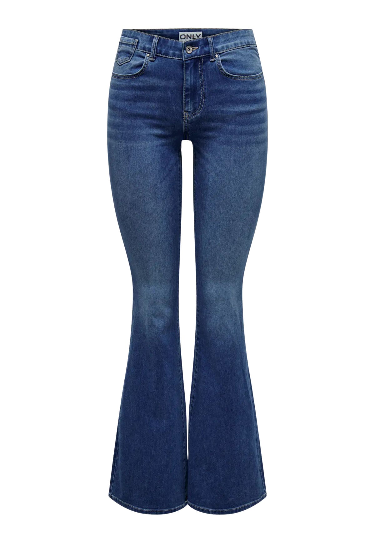 ONLREESE REG RETRO FLARED DNM BOX - AZZURRO