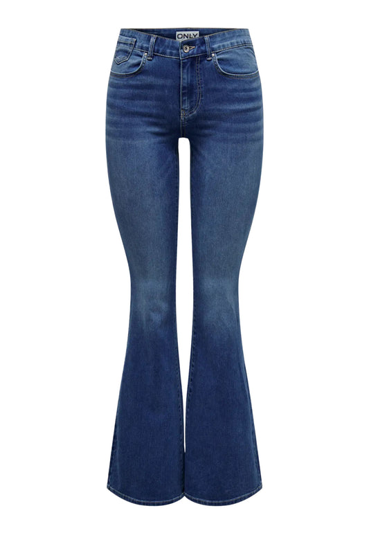 ONLREESE REG RETRO FLARED DNM BOX - AZZURRO