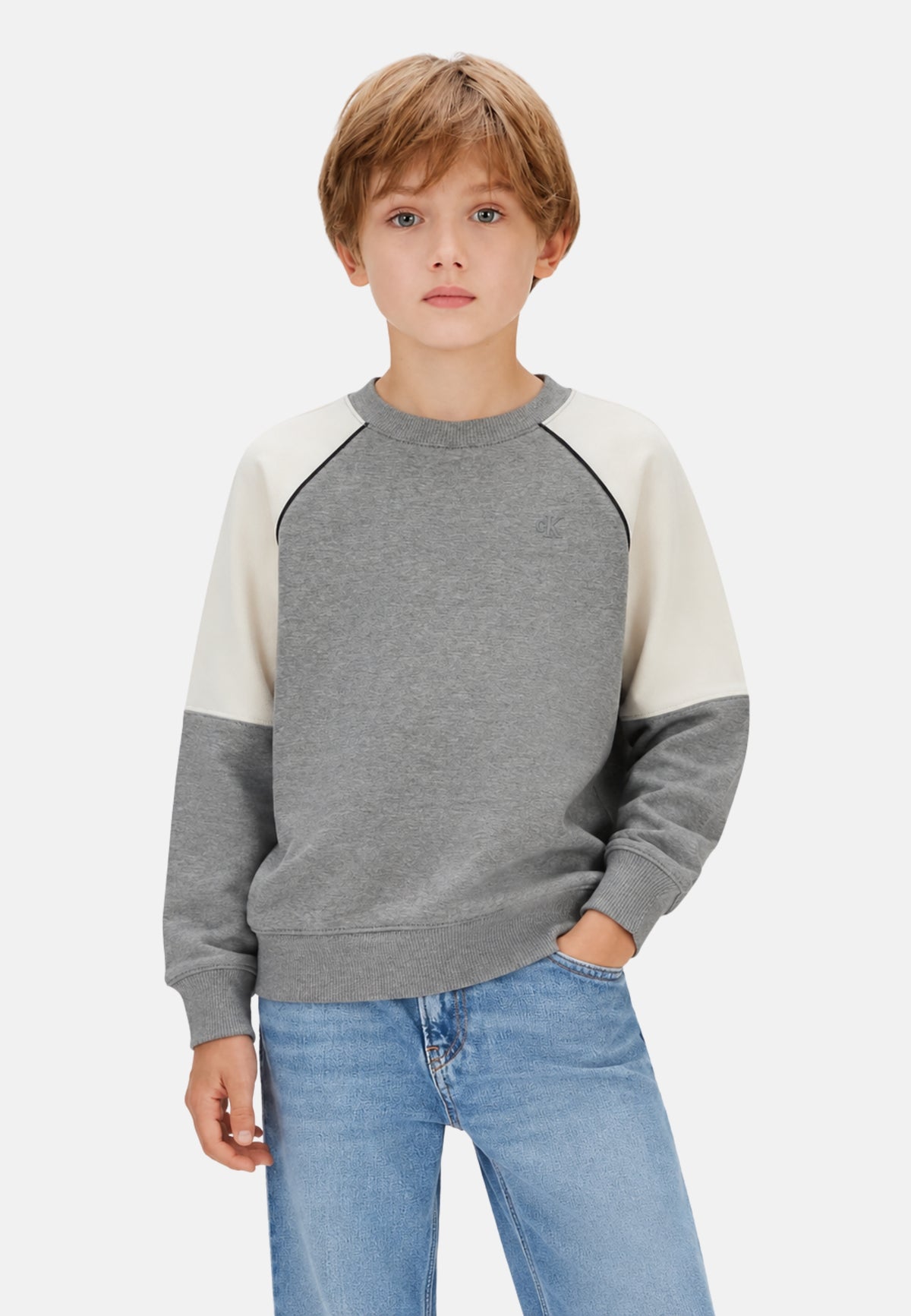COLORBLOCK RELAXED CN - MEDIUM GREY HEATHER
