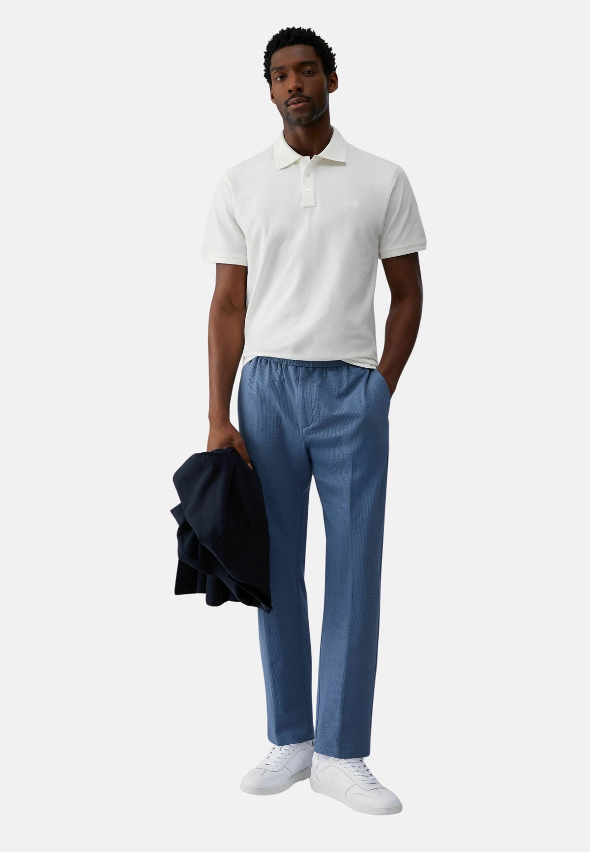 POLO POLOBORDO - WHITE COTTON