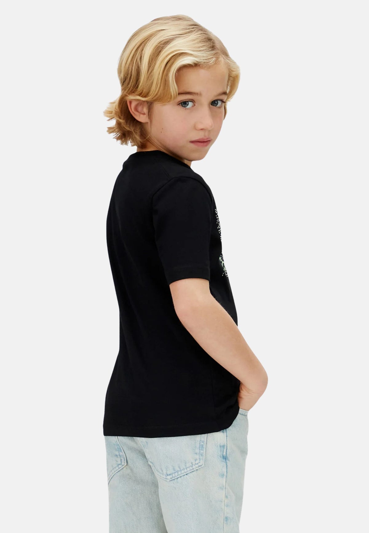 PERFORATION SS T-SHIRT - BLACK