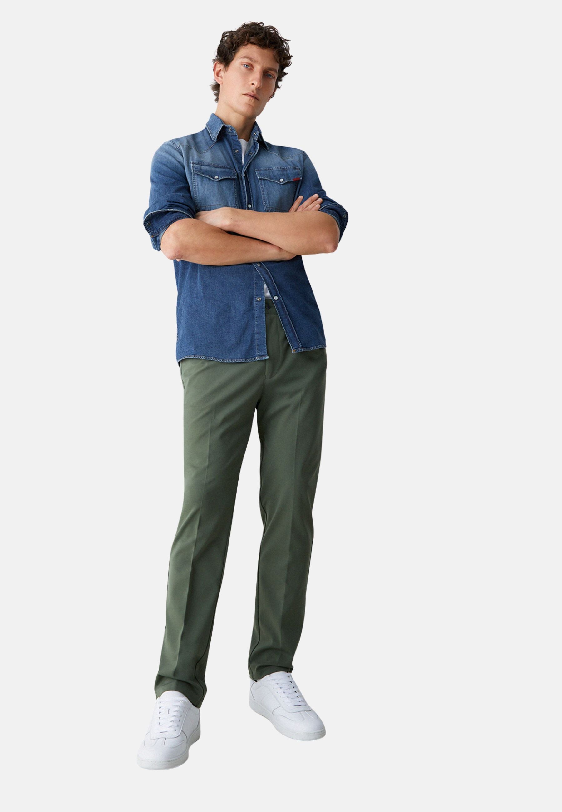 PANTALONE JERSEY - verde
