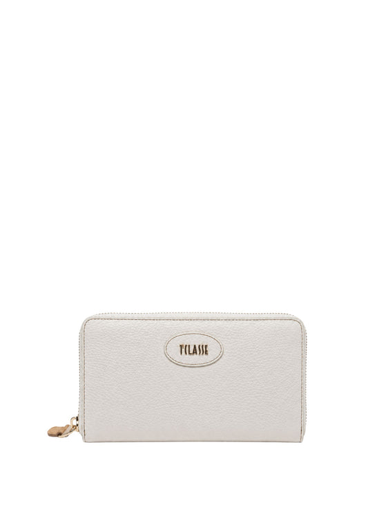 PORTAFOGLIO CON ZIP - IVORY