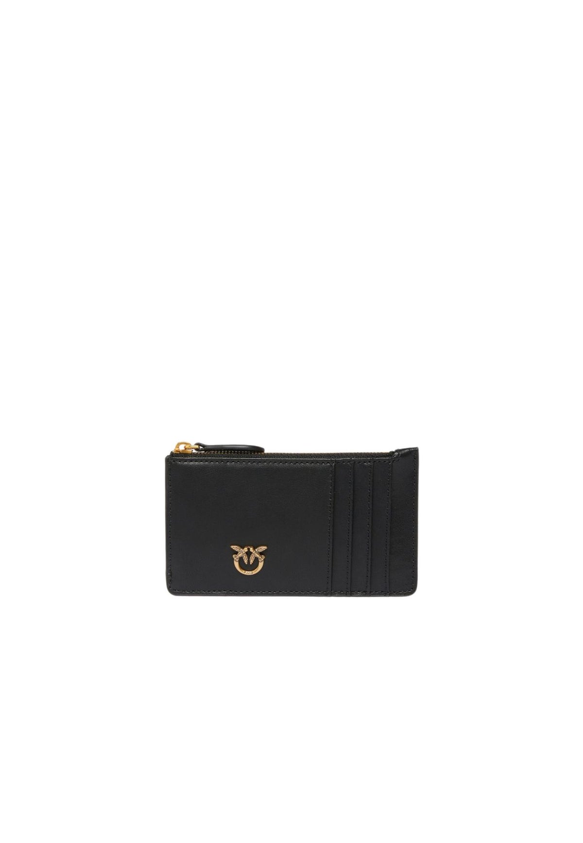 AIRONE CARDHOLDER VITELLO SETA - BLACK
