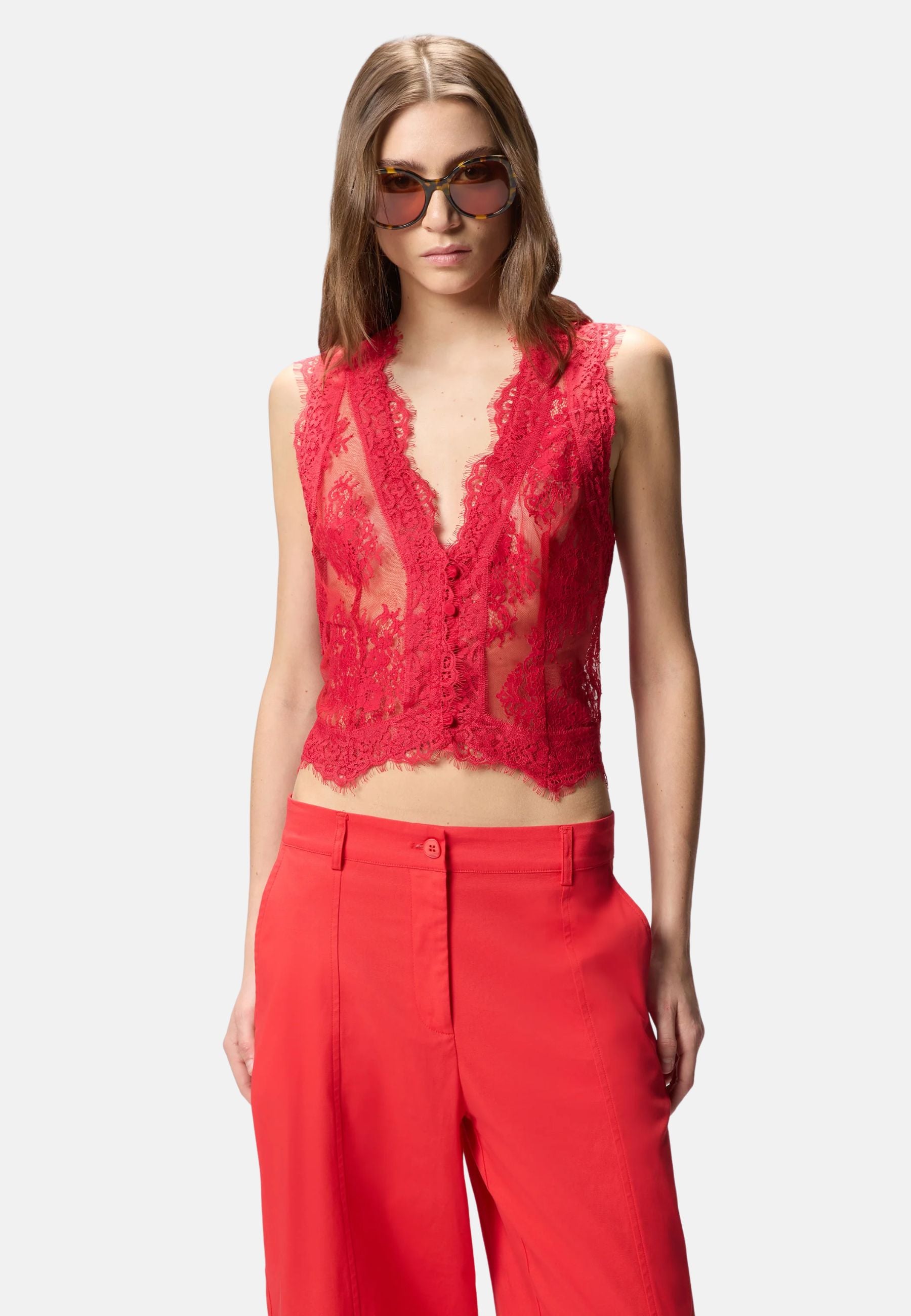 GRAZIOSO GILET PATCH PIZZI VALENCIENNE - RED