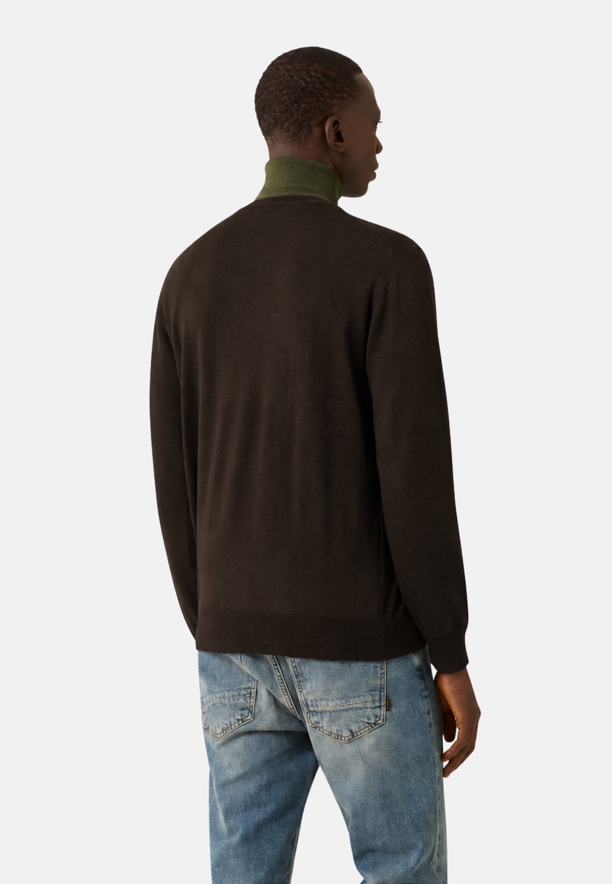 PULLOVER GIROCOLLO - MARRONE