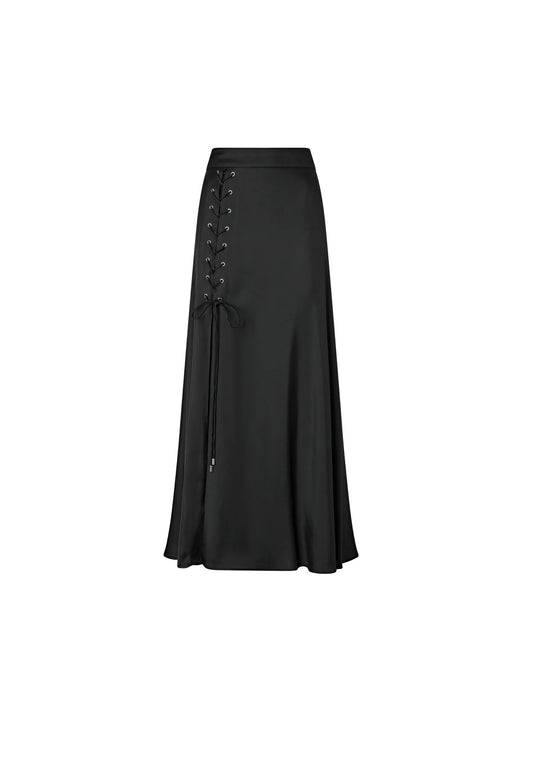 CARRARA GONNA TWILL FLUIDO - BLACK