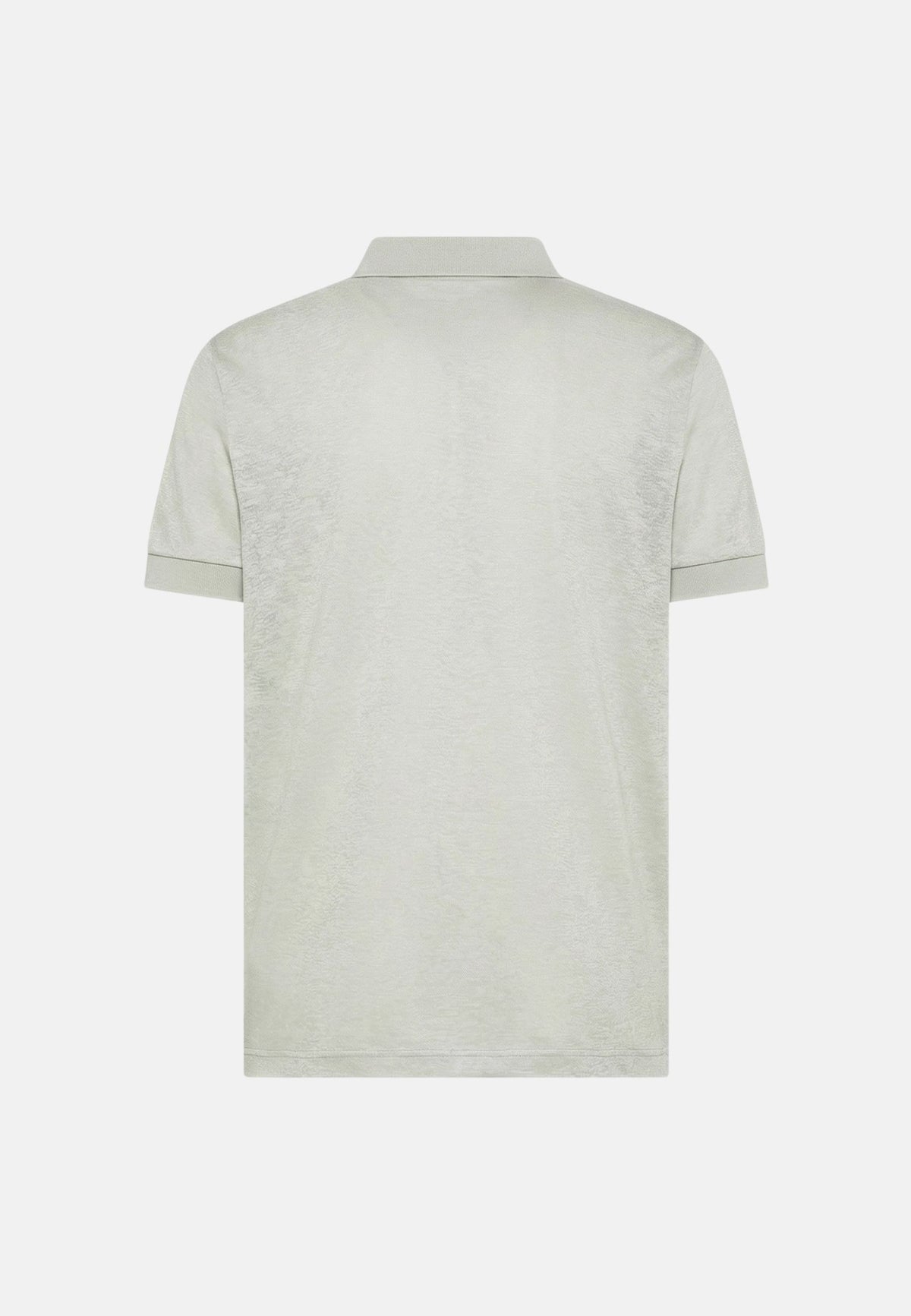 POLO JERSEY LINEN S/S - GRIGIO CHIARO