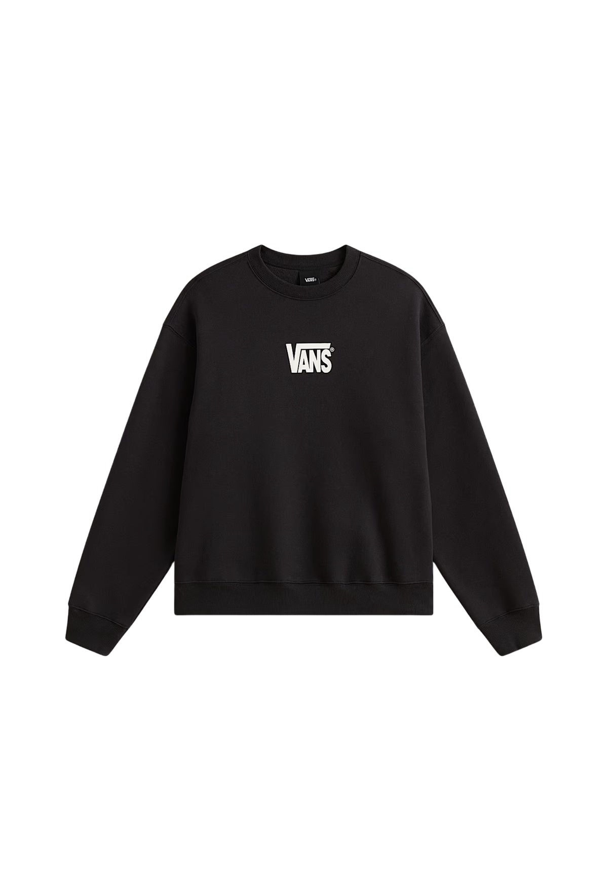 STRETCH LOGO CREW - BLACK/WHITE