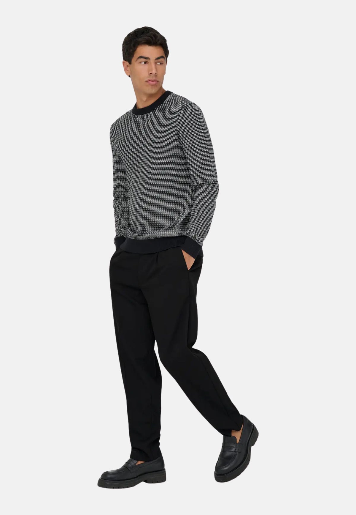 ONSMIRO TAILORED TAP 0346 PANT FRML NOC - Nero