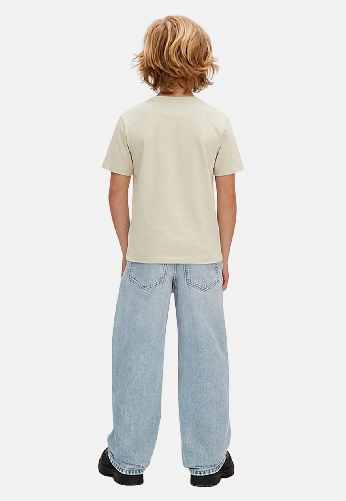 CK MONO LOGO SS T-SHIRT - OATMEAL