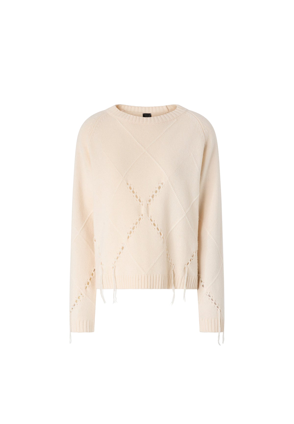 BERNA PULL ARGYLE TRAFORATO - BEIGE