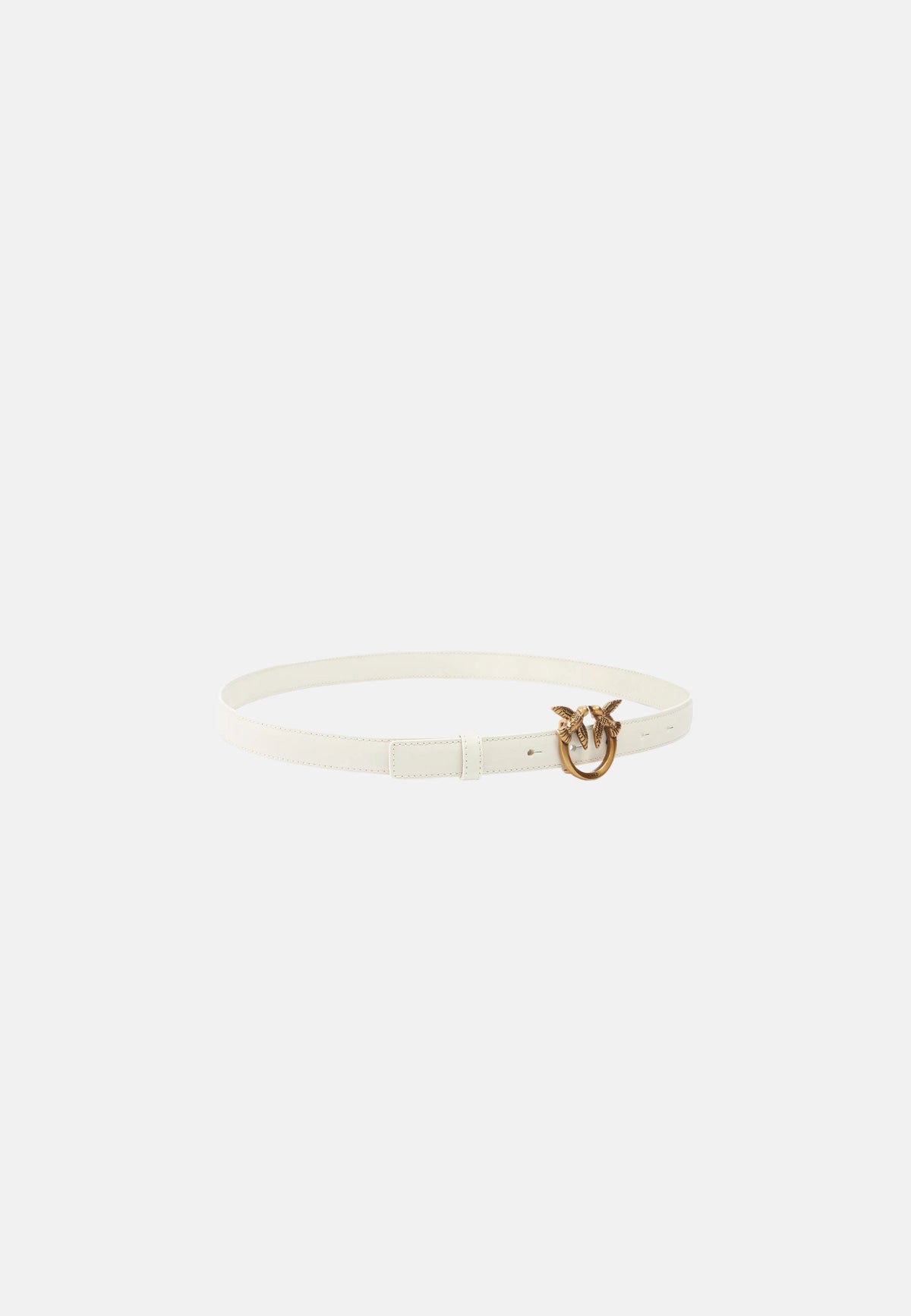 LOVE BERRY H2 BELT.LOW VITELLO SETA - WHITE