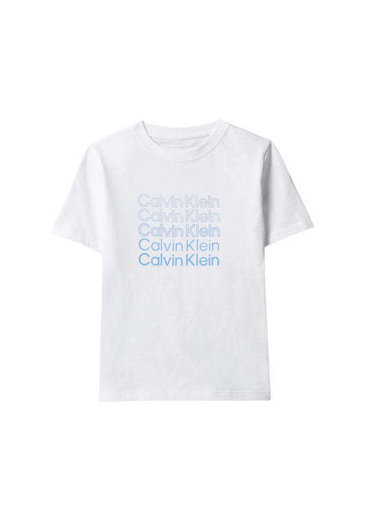 STACKED LOGO SS T-SHIRT - WHITE