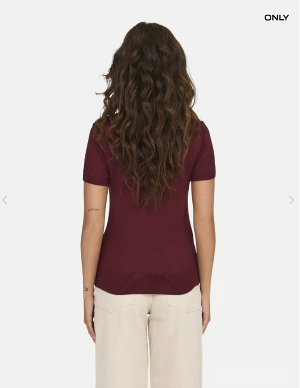 ONLCATHRINE SS POLO NECK EX KNT
