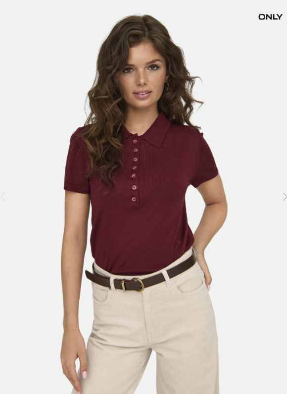 ONLCATHRINE SS POLO NECK EX KNT