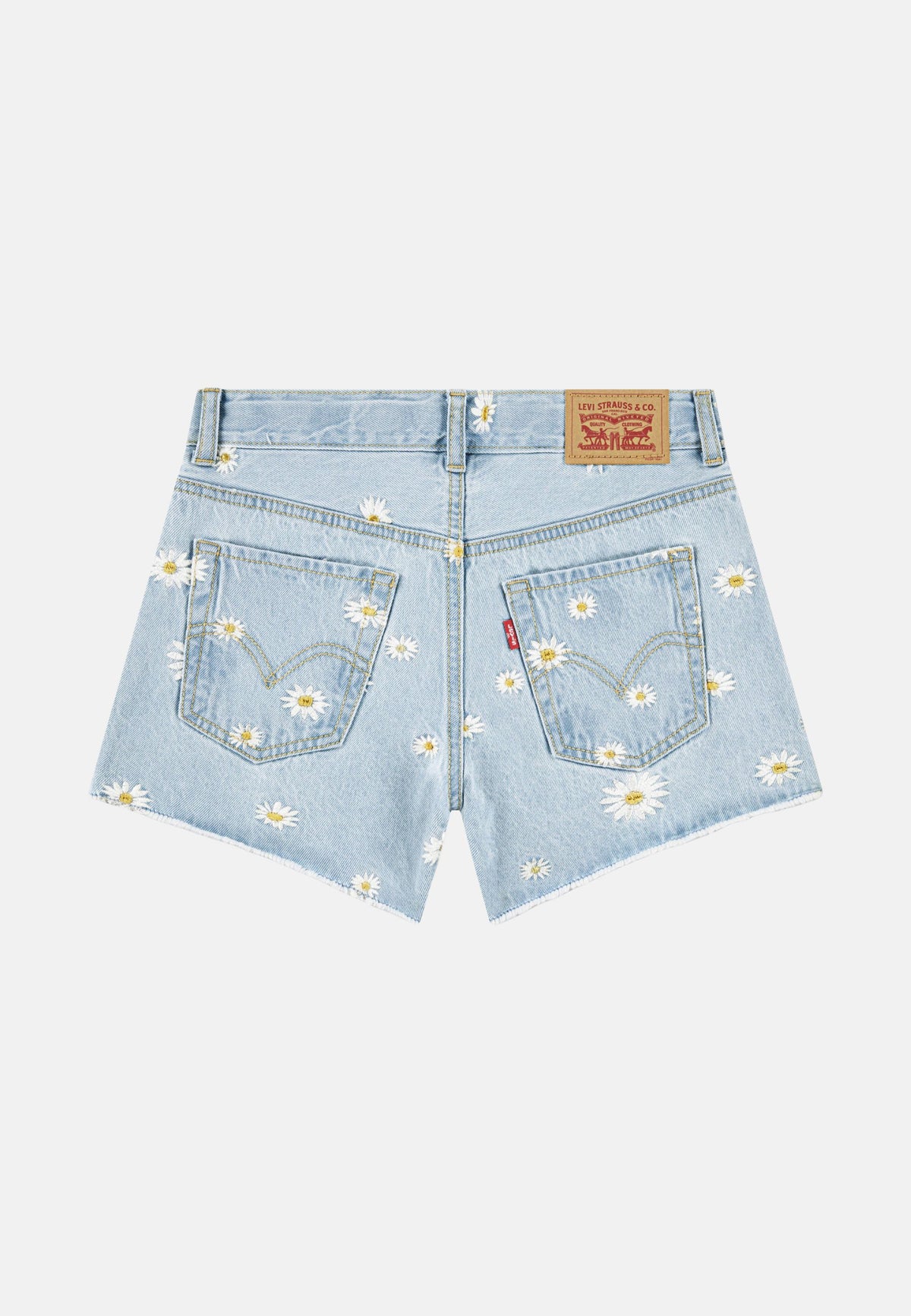 LVG DAISY DENIM A LINE SHORT - LIGHT SUGAR